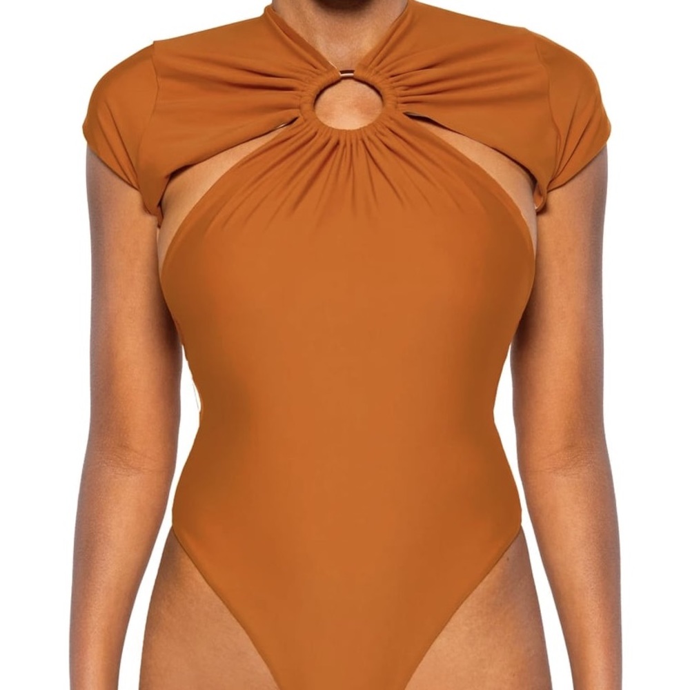NWOT ANDREA IYAMAH Burn Orange One Piece Swimsuit